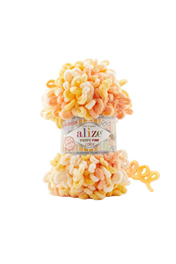 Alize Puffy Fine Color 6467 - Πακέτο 5 με μικρό παπιγιόν, 5x100 γρ.