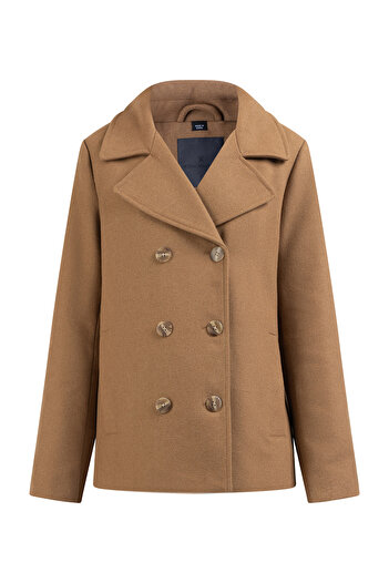 Dreimaster Transitional wool blend pea coat