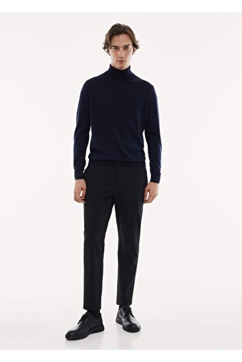 MANGO Man 100% merino wool high-top sweater