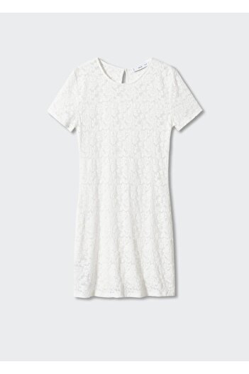 MANGO Woman Güpür Mini Elbise