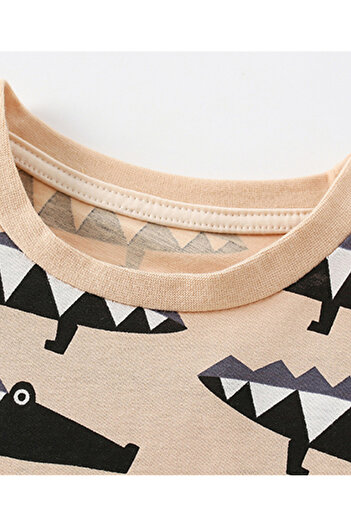 SAPS Crocodile  T-Shirt and Shorts/Co-ord Set  - Khaki