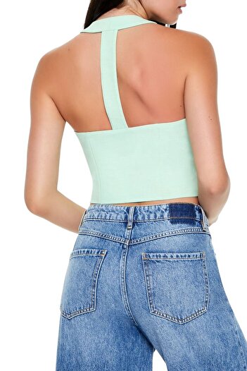 Forever 21 Halter Yaka Crop Yelek