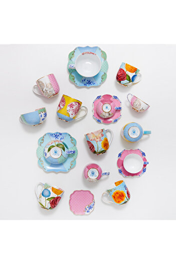 Pip Studio Royal Pembe Porselen Çay Tabağı 10 Cm