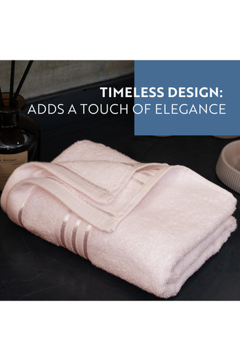 English Home 100% Turkish Cotton 2-Piece Towel Set, 1 Bath Towel + 1 Hand Towel