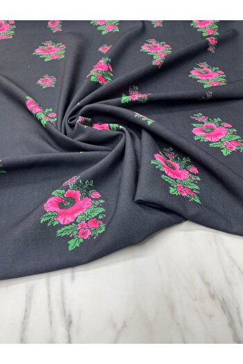 ipekkumaş Το λινό ύφασμα Pera Flower Clothes Pants Rack πωλείται σε τεμάχια 1 τεμάχιο 1 μέτρο