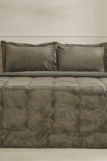 Karaca Home Flufy Single Soft Dream Comfort/Sleeping Set Khaki