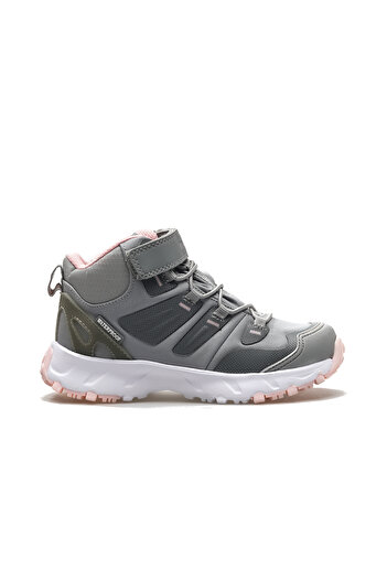 BUCKHEAD Zyon High Unisex Παιδικές αδιάβροχες καθημερινές μπότες 24k Buck3005 Γκρι/ροζ