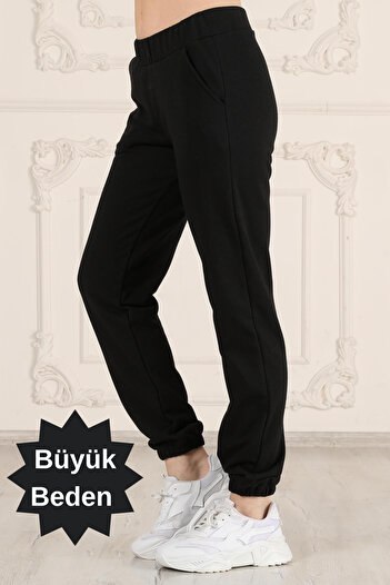 Seamoda High Waist Jogger Black Sweatpants