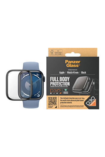 Panzer Glass Apple Watch Series 7 and Series 8 41mm Full Body With D30 - Black