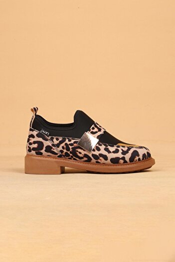 layki Reya Leopard Patterned Winter Walking Παπούτσια με γούνα στο εσωτερικό