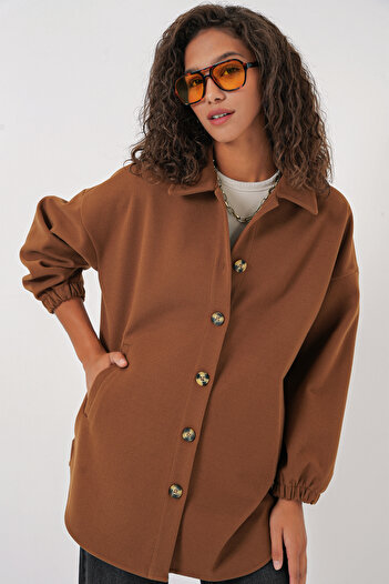 Bigdart 0674 Πουκάμισο Oversize με Τσέπες - Ταν