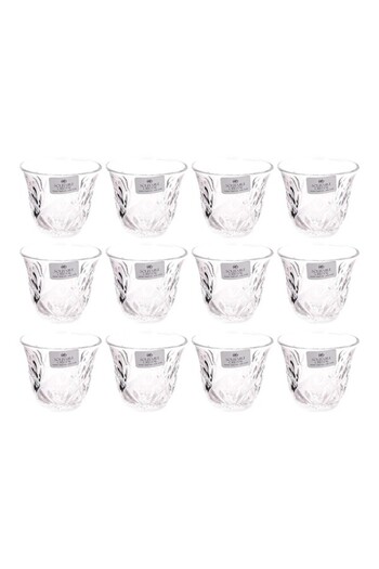 Solitaire Crystal 12-Piece Square Trudeau Cawa Cups
