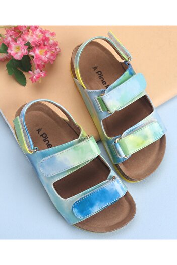 Pine kids Sandals with Velcro Closure - Blue
