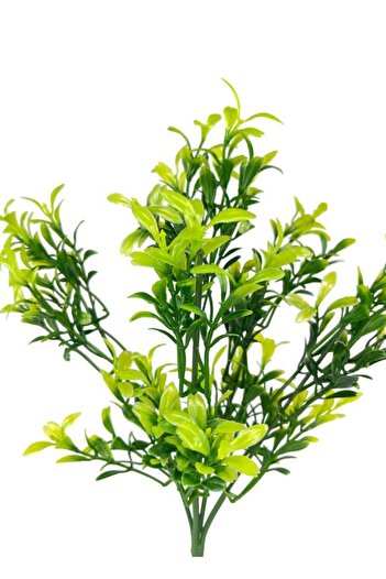Nettenevime 4lüset Yapay Çiçek Fesleğen Şimşir Boston Nane Demeti 5dal Garnitür Aradal Dekoratif Yapay Bitki