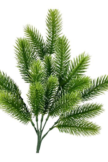 Nettenevime Yapay Çiçek Ponpon Çam Garnitür Aradal Dekoratif Yapay Bitki 30cm
