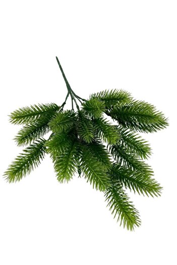 Nettenevime Yapay Çiçek Ponpon Çam Garnitür Aradal Dekoratif Yapay Bitki 30cm