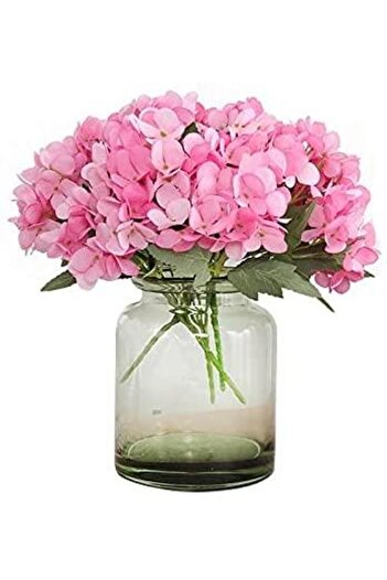 Nettenevime Artificial Flower Hydrangea Flower Bunch 43 cm Pink