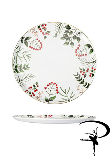Porland Ruby Jingle Flat Plate 24cm
