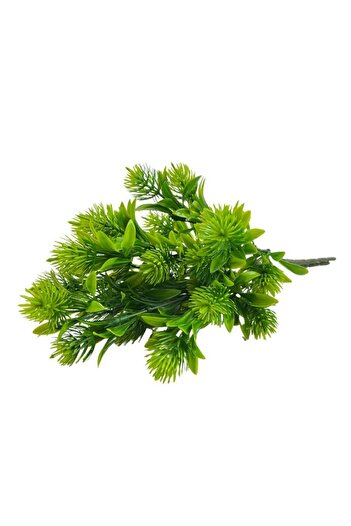 Nettenevime Yapay Çiçek Plastik Demet Yeşil Mini Iğneli Çam Demeti Garnitür Aradal Dekoratif Yapay Bitki
