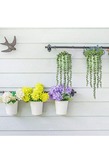 Nettenevime Yapay Çiçek Saksıda Sarkan String 6 Dallı 55cm Sarkan Çiçek