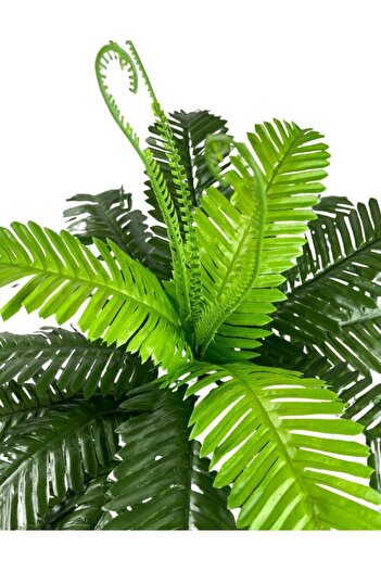 Nettenevime Yapay Çiçek Cycas Aşk Merdiveni Eğrelti Otu Sıkas Bitkisi 24 Yaprak 45*60 Cm Yapay Bitki
