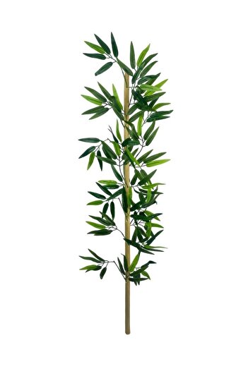 Nettenevime 5li Set Yapay Bambu Sopası 12 Yapraklı 110cm Yapay Çiçek Bambu Duvarı Separatör Çiçeği Yapay Çiçek