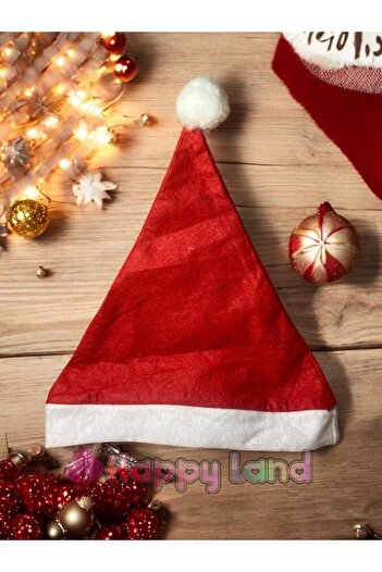 Happyland New Year's Fiber Adult Santa Hat - 1 Piece New Year's Accessory