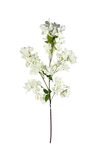 Nettenevime Τεχνητό Λουλούδι Bougainvillea Λουλούδι Λευκό Μακρύ Κλαδί Κρεμαστό Λουλούδι 110εκ