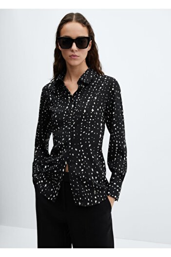 MANGO Woman Κανονικό Flowy πουκάμισο
