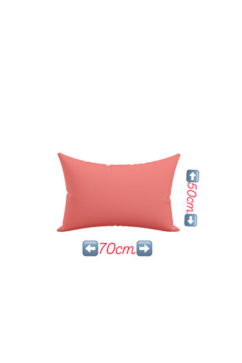 GERCELLA Pomegranate Flower Patterned 100% Cotton Pillow Cover - 2 Pieces (50X70Cm)