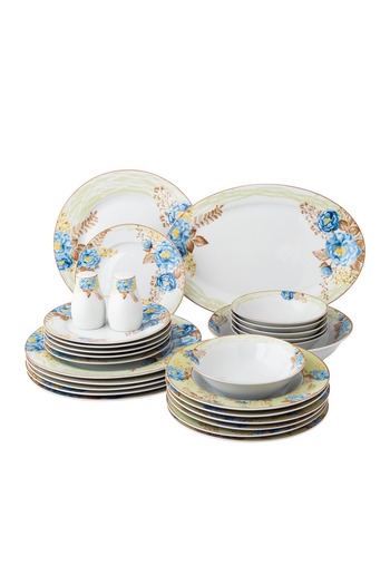 Dania Porcelain dining set, 28 pieces, floral print, suitable for 6 people