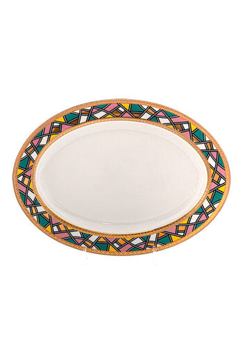 Dania Service Plate Multicolour 37x27cm