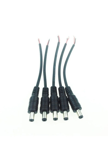 luciole 10 Adet Dc Adaptör Erkek Uç 5.5x2.1mm Kablolu 10 Ad. Jack-01