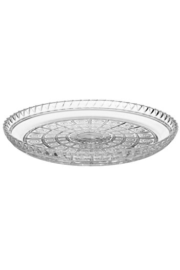 Delisoga A multi-use glass serving dish for sweets, fruits and nuts, size 35 cm