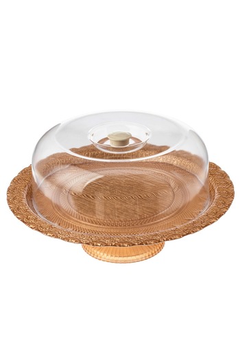 Dania Base glass cake plate with lid, size 30 cm height 10 cm