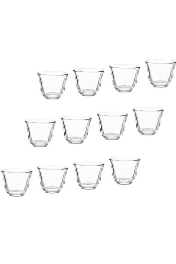 Luminarc Set of 12 Saudi coffee cups transparent glass