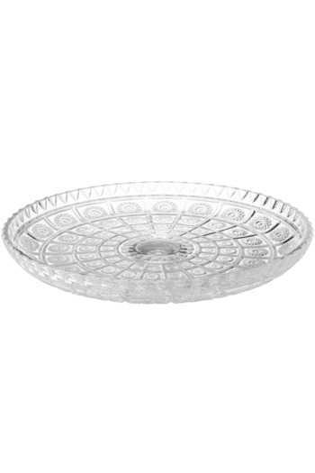 Delisoga A multi-use glass serving dish for sweets, fruits and nuts, size 35 cm