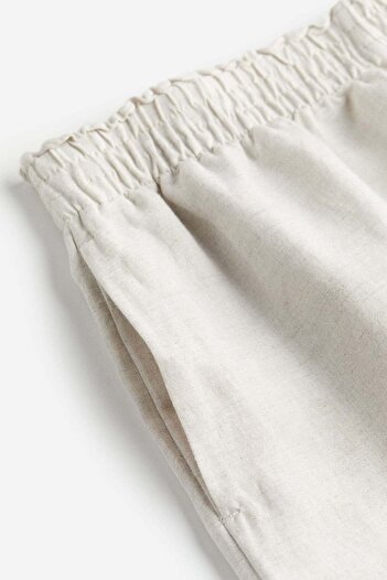 H&M Linen-blend pull-on shorts