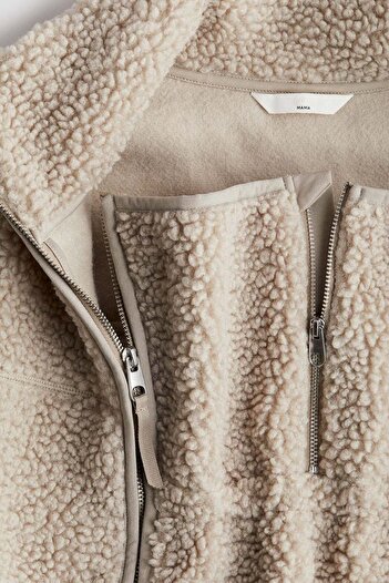 H&M MAMA Before & After Babywearing teddy jacket