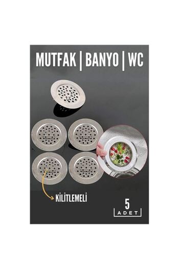 Takaz Global Locked Sink Strainer Figgini Design 5 Pcs