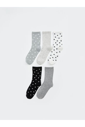 LC Waikiki Lcwk Star Patterned Women's Socks 5 Pack