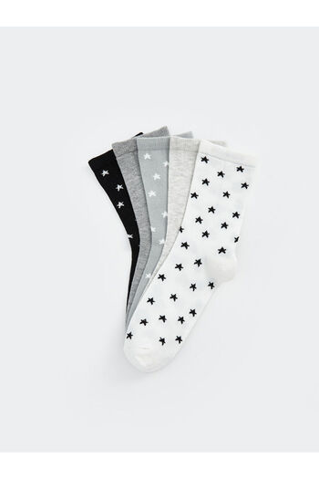 LC Waikiki Lcwk Star Patterned Women's Socks 5 Pack