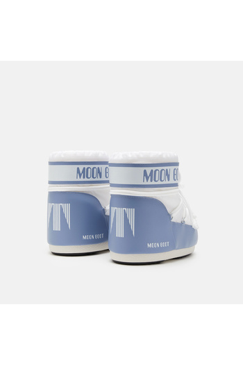 MOON BOOT أحذية نسائية / للفتيات (للثلج) 80D1409340-HA06 Icon Low نايلون رمادي الفيل/أبيض