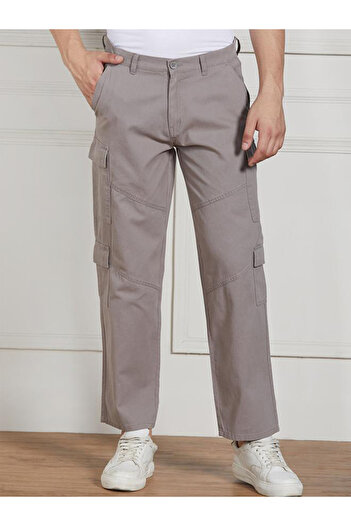 Dennis Lingo By Styli Cotton Lycra Stretchable Relaxed Fit Cargo Trousers