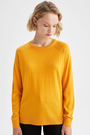 DeFacto Relaxed Cut Crew Neck kötöttáru pulóver - I6913az22wn