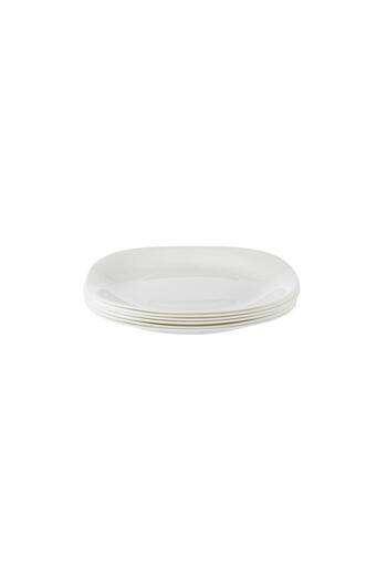 Dania Arcopal Flat Plate 6 Pieces Plain White 26 cm