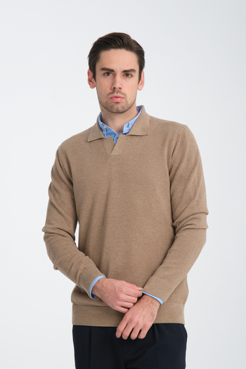 Frappoli Polo Neck Sports Sweater - Thessaloniki Knit