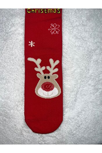 ALYA BUTİK New Year's Sock with Deer Detail