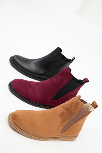 SOHO Tan Suede Γυναικείες Μπότες - 20094 Model Bootie