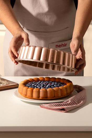 Nehir Rose Gold Daisy - 26 Cm Casting Tart Mold
